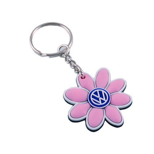 Volkswagen vw logo daisy keychain-pink