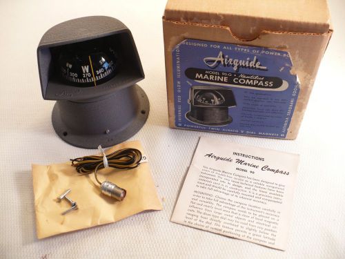 Vintage nautilis marine boat compass airguide model 90-g illuminated never used