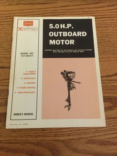 Sears 5hp ted williams 217.585411 owner&#039;s manual