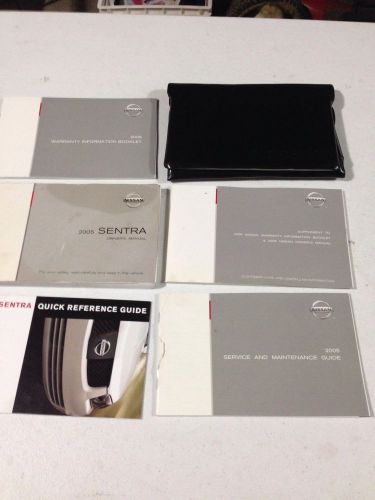 2005 nissan sentra owners manual with case