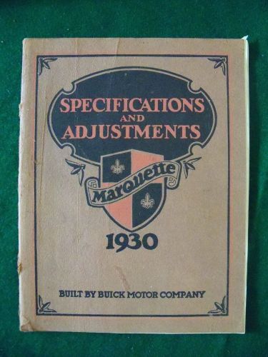 1930 buick marquette reference service shop repair manual engine drivetrain book