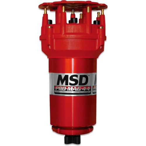 Msd ignition 81405 pro mag 44 ccw rotation 44 amp racing aluminum magneto red