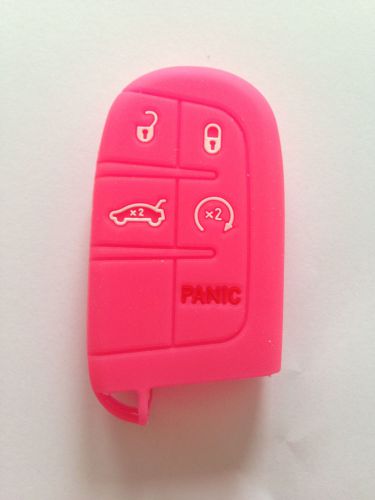 Peach protective fob skin key cover jacket silicone protector fob for jeep dodge