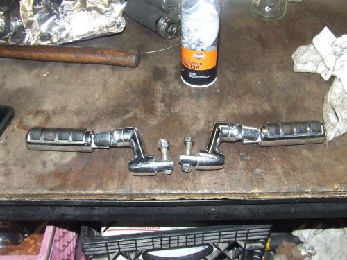 Harley touring softail dyna fxr foot pegs &amp; extended mounts rider passenger
