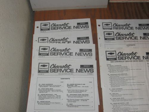 1984 chevrolet camaro corvette el camino truck service news bulletin manuals