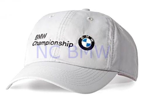 Bmw genuine greg norman performance moisture-wicking cap  chrome white