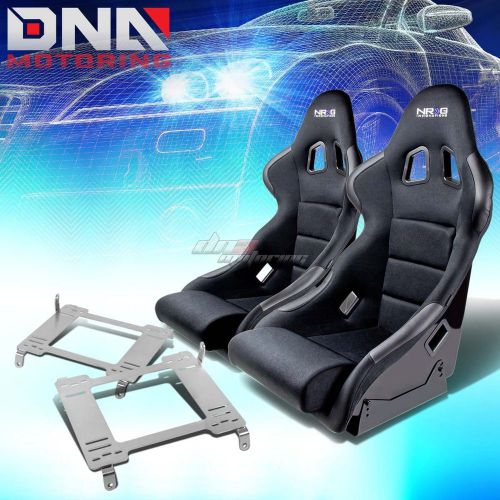 Nrg type-r deep bucket racing seat+full stainless bracket for 05+ gt500 mustang