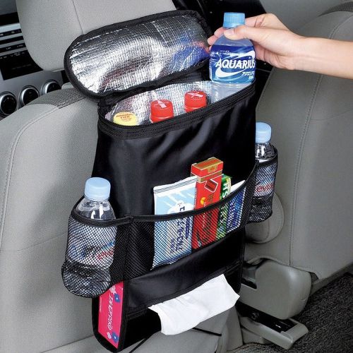 Auto accessories car seat back multi-pocket insulation storage bag organizer