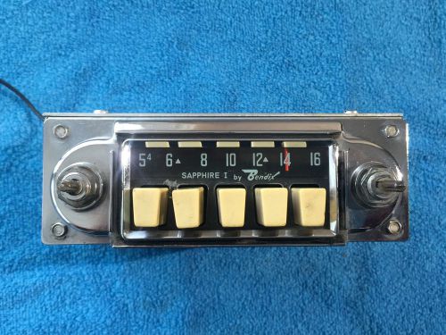 Porsche 356 radio sapphire by bendix push button type