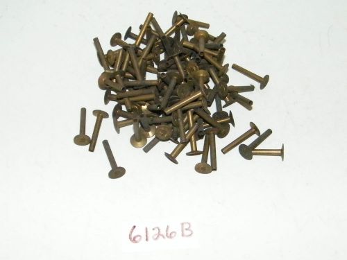 5-16 vintage tubular brass brake clutch rivets qty 95