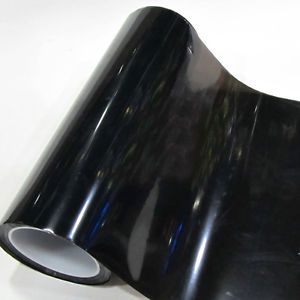 0*60cm deep black tint headlight taillight fog light vinyl smoke film sheet chic