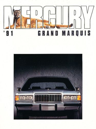 1991 mercury grand marquis brochure -grand marquis gs-ls-colony park wagon