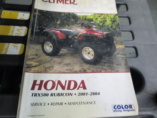 Honda rubicon 500    clymer  repair service manual