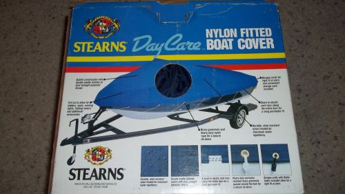 Sterns  day care nylon fitted v hull fishing boat  14 - 16 foot boat cover