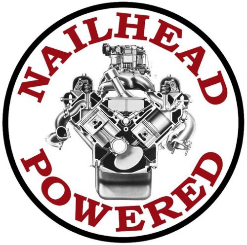 Nailhead powered decal 264 322 364 401 425 v8 1954-1966 emblem sticker