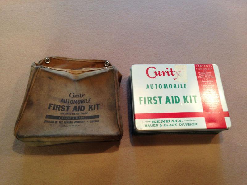 Original vintage nos 1950s-1940s accessory curity automobile first aid kit