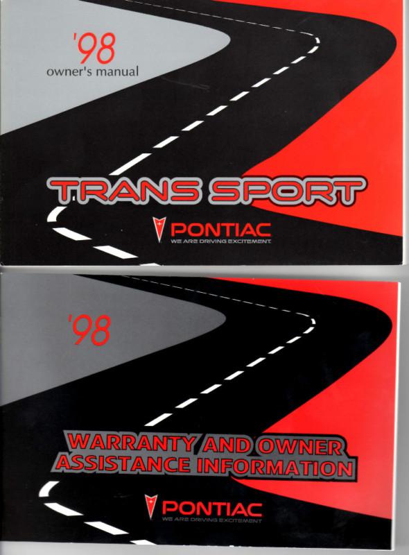 1998 pontiac transsport owner warranty guide book folio manual nos free shipping