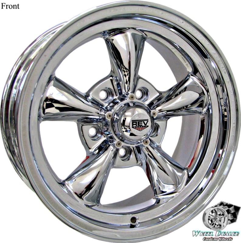 15x7"-15x8" chrome new rev classic 100 wheels rims for ford fairlane 1966 1967