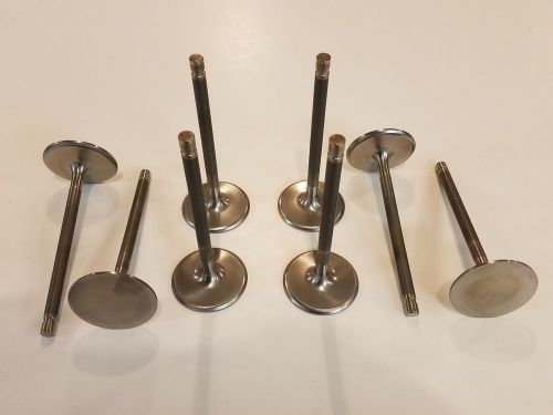Titanium nascar intake valves set of 8 - 11/32 x 2.10 x 5.340 - used # tvi-001