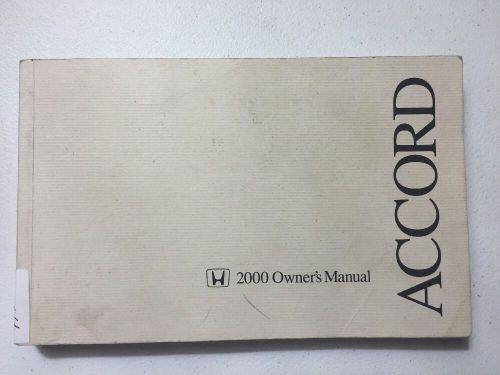 2000 honda accord sedan owners manual book guide all models free fast shipping