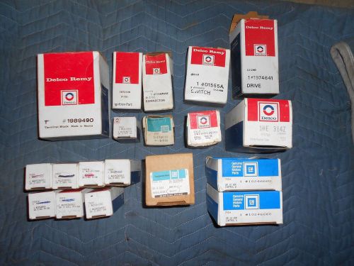 New nos gm delco parts lot new in boxes 19 switches, controls, ignition + more!