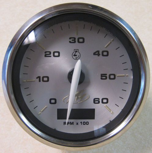 Faria kronos series w/ monterey logo 6000 rpm tachometer w/ digital hour meter