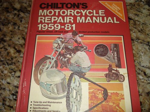 Chilton&#039;s motorcycle repair  manual 1959-81