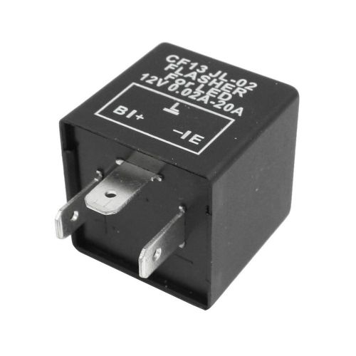 Uxcell car vehicle 3 pin led turn blinker light flasher relay 12v dc 0.02-20a