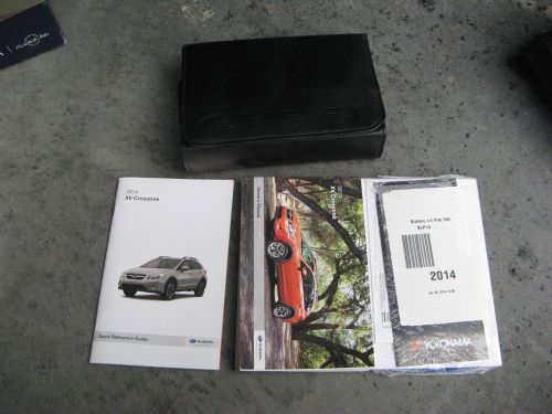 2014 14 subaru xv crosstrek owner&#039;s manual set book - fast free shipping -