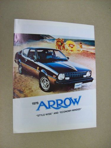 Canadian 1978 plymouth  arrow  sales brochure