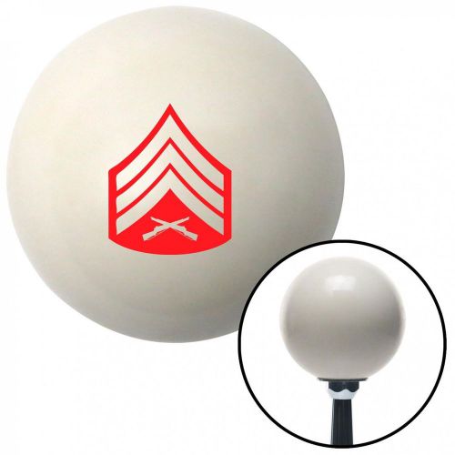 Red 04 sergeant ivory shift knob with 16mm x 1.5 insert auto 18 degree
