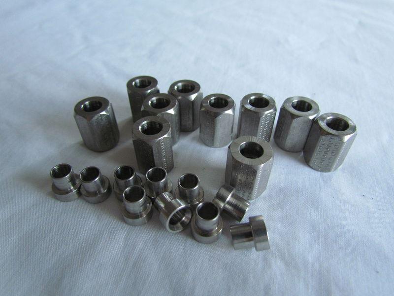 New an stainless steel #3 sleeves & tube nuts nitrous