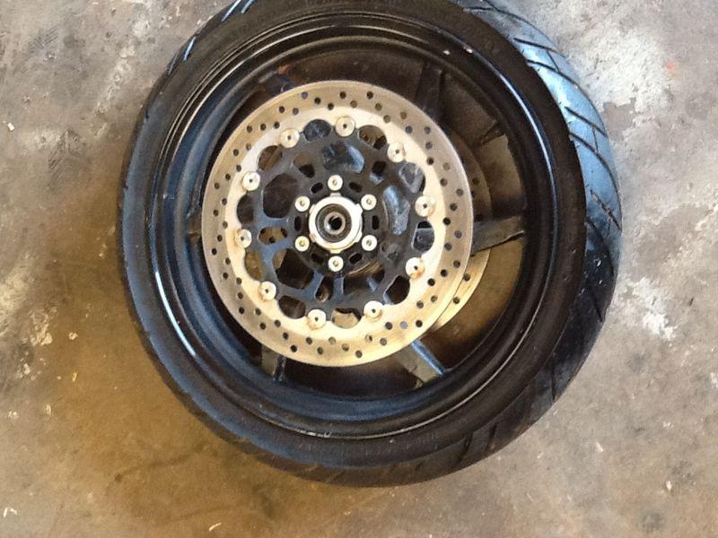 Hysosung gt250r comet gt650r 250 650 fromt wheel and tire rotors included nr