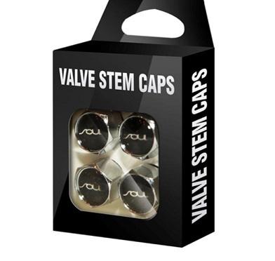 Oem black kia soul logo chrome plated valve stem caps 2014 2013 2012 2011 2010