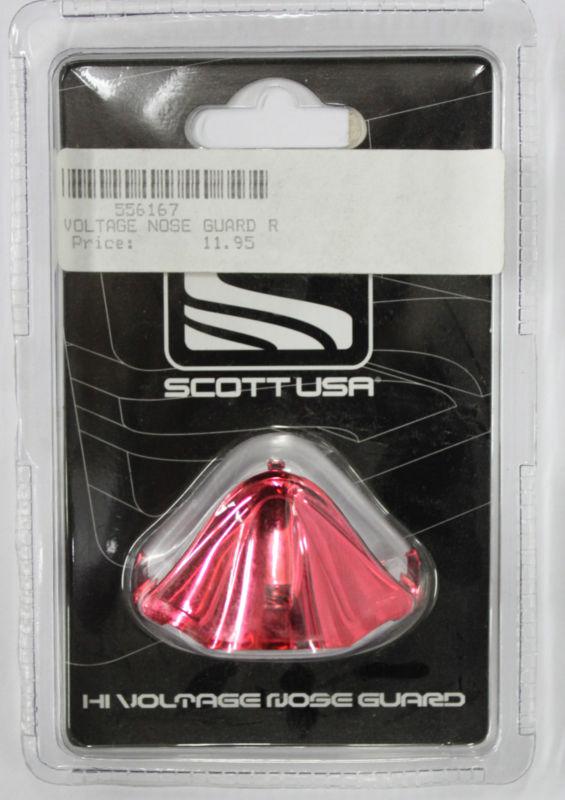 Scott plastic red chrome color replacement nose guard  voltage goggles 556167