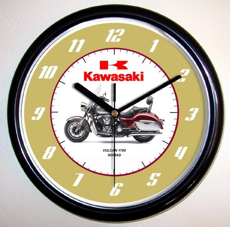 Kawasaki vn1700 vulcan nomad motorcycle wall clock red 1700 2012