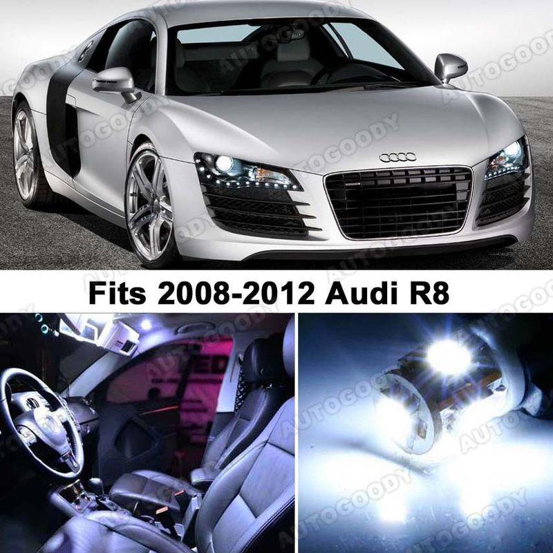 Audi r8 white led lights interior package kit