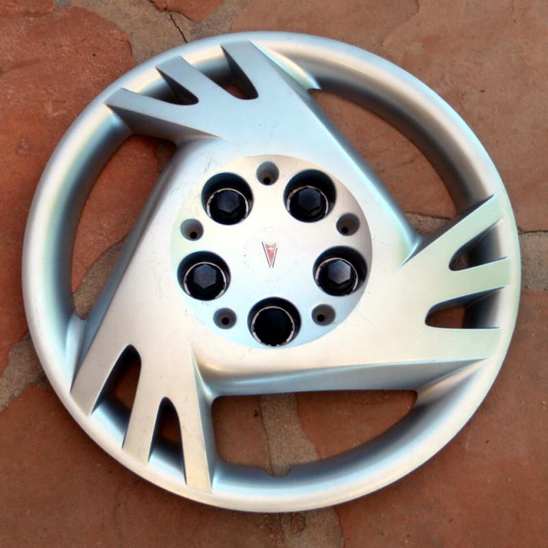 2001 2002 01 02 pontiac aztek hubcap wheel cover 15" inch oem