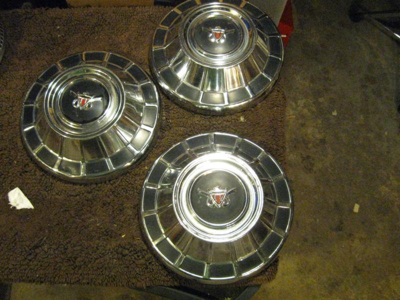 1966 -67 amc motors ,marlin, ambassador 880 990 hubcaps..set of 3