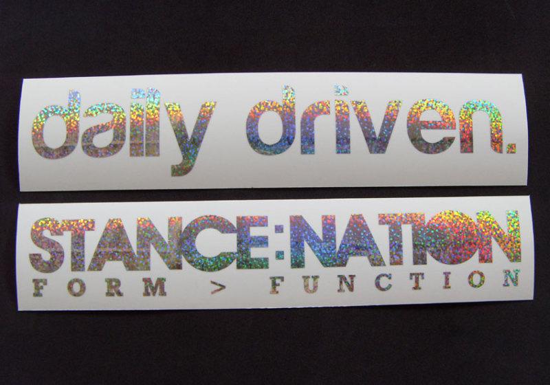 Stance:nation daliy driven stickers decals usdm illest 8.5 inches *special*vb