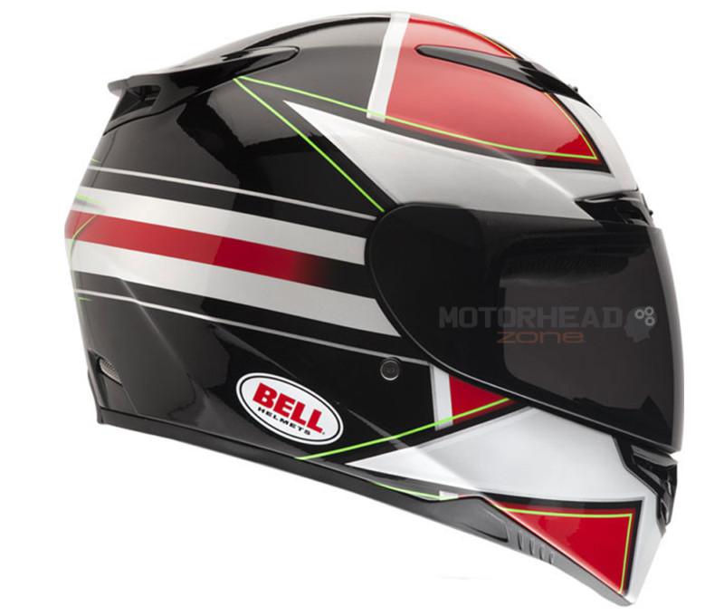 Bell helmet rs-1 stellar red/black motorcycle full face helmet rs1 medium new