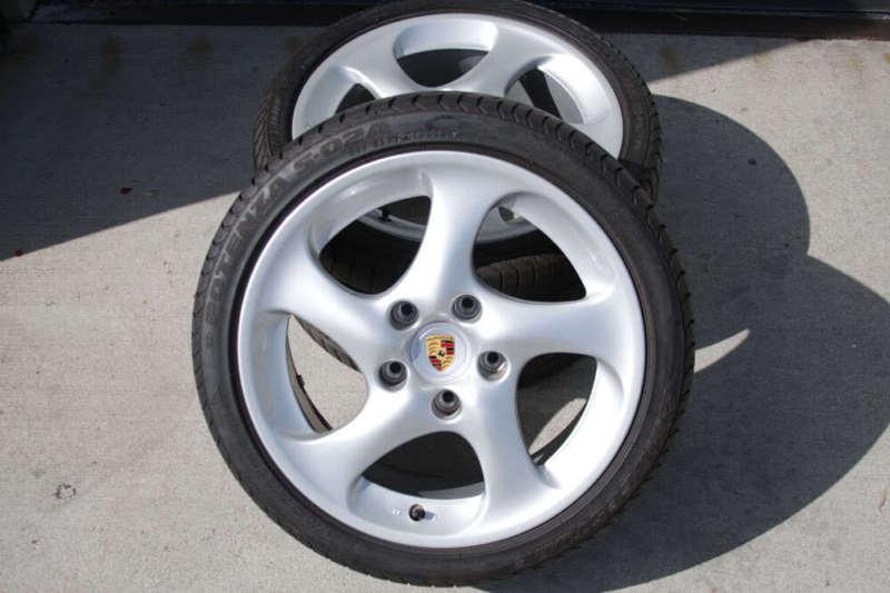 Set of 4 rims and tires for porsche 911 turbo