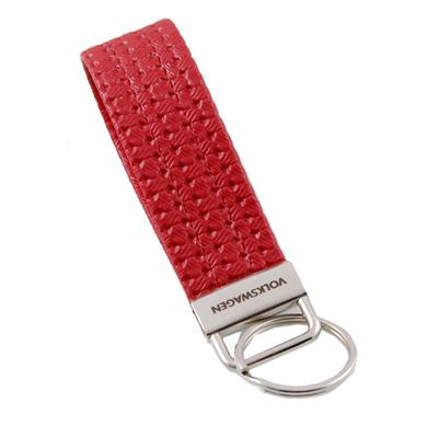 Volkswagen fabric red key chain, official vw product + free gift