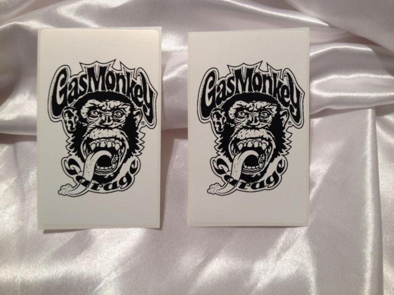 Gas monkey garage sticker. fast "n loud decal/sticker 3" x 5" glossy vinyl (2)  
