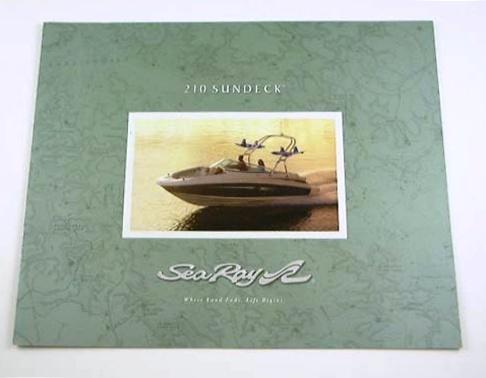 2008 08 sea ray 210 sundeck boat brochure 
