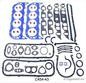 70-79 chevrolet 454 7.4l ohv v8 full fire seal gasket set 