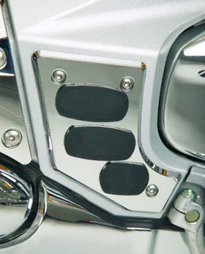 Swing arm scuff plate - chrome - goldwing gl1800 1800