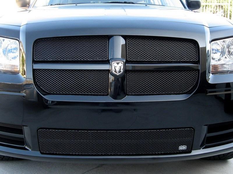 2008-2010 dodge magnum grillcraft black grille 5 piece grill set d3052-53b