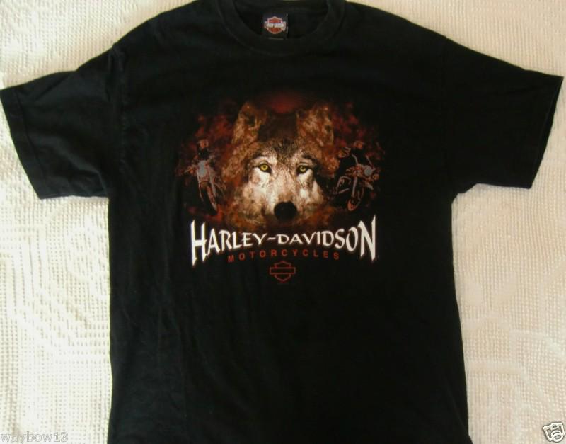 Harley-davidson motorcycles:t-shirt[rocklin,california]black--made in u.s.a.