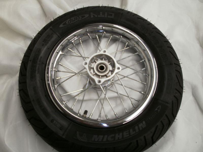 New michelin city grip tire mounted on a  new 12" spoke wheel